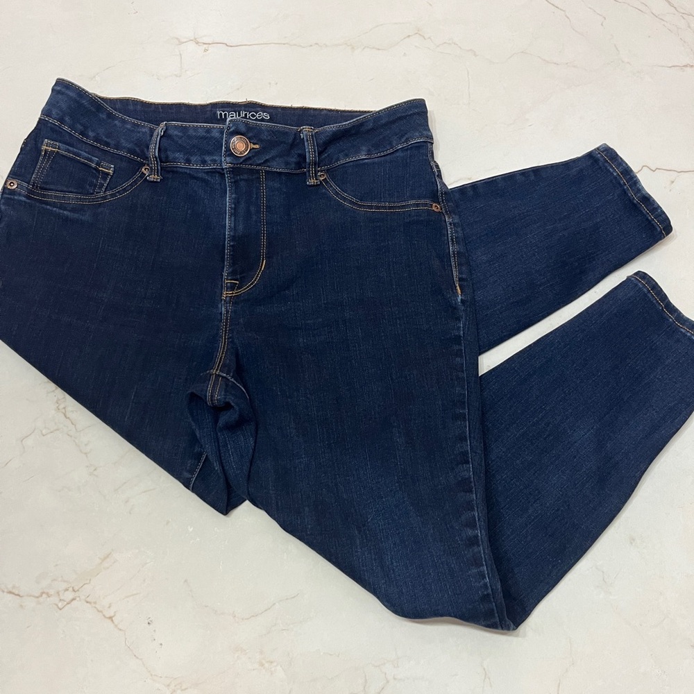 Maurices Women's Deep Indigo Skinny Jeans